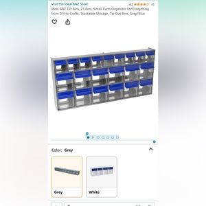 21 Drawer Small Parts Storage Organizer Cabinet Bin